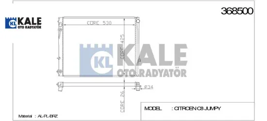 Radyatör 807-expert Iii-scudo Iii 1.6-2.0hdi (mt) resmi