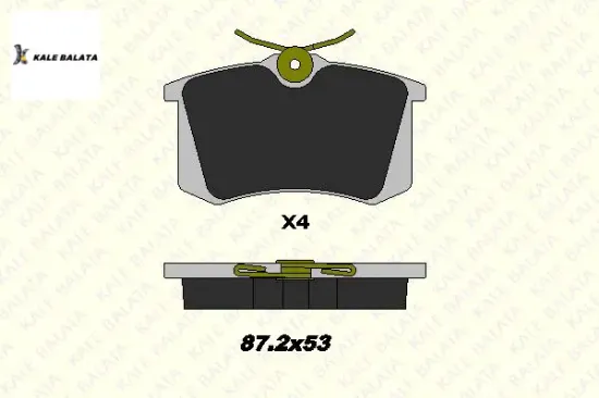 Arka Fren Balatasi 307-308-partner Tepee-megane Ii resmi