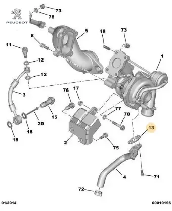 Yağ Dönüş Contasi 206-307-308-partner 1.6hdi resmi