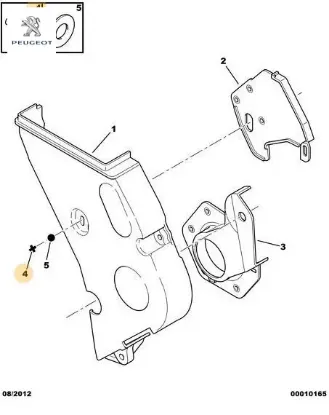 Triğer Kapak Vidasi Peugeot 0324.80 resmi