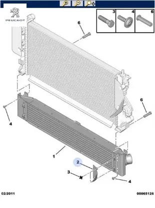 Radyatör Bağlanti Saci Peugeot 0384.K3 resmi