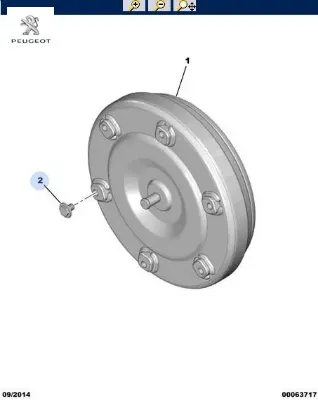 Volant Türbün Bağ Vidasi Peugeot 2008.26 resmi