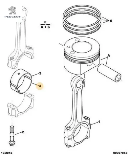 Kol Yatak Peugeot 0606.X0 resmi