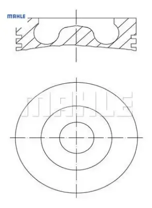 Piston Segman 75,00+0,50. 301-308-508-focus resmi
