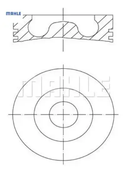 Piston Segman 75,00+0,50. 301-308-508-focus resmi