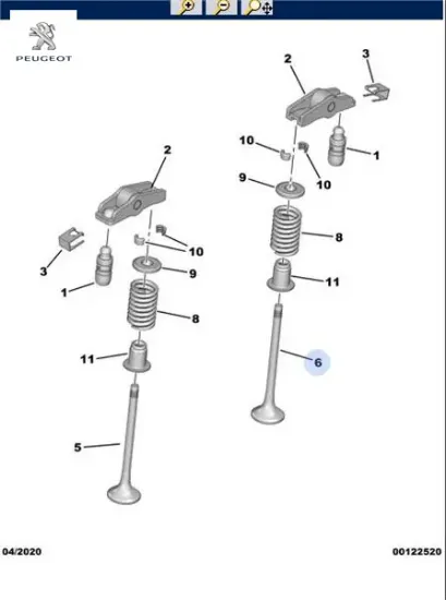 Egzos Subap   3008-5008-308-508-boxer Iii-expert Iv-traveller-c4-c5-jumper Iii Dw10 Peugeot  9676718280    9832111580 resmi