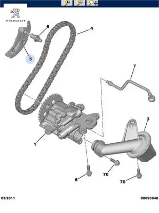 Yağ Pompa Zincir Ayaği Boxer-transit V184/v347 07- resmi