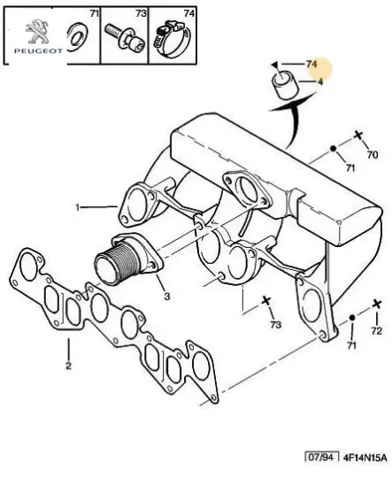 Devirdaim Kapaği 106-306-406-saxo 1.6/1.9 resmi