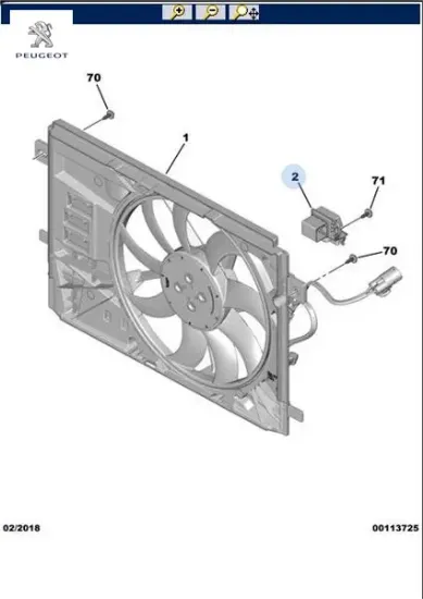 Fan Kumanda Rölesi 107-206-307-partner Peugeot 9847019780 resmi