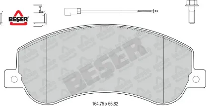 Ön Fren Balatasi Transit V347 Aksesuarli 06-> resmi