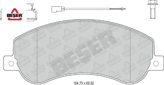 Ön Fren Balatasi Transit V347 Aksesuarli 06-> resmi