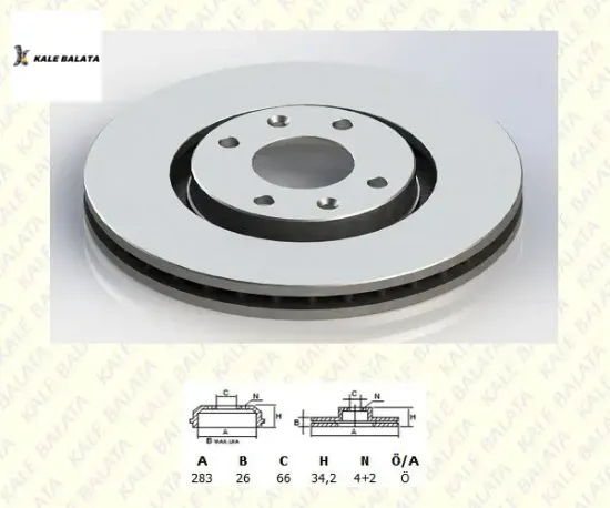 Ön Fren Disk Aynasi 207-307-308-partner Ii-c4 resmi