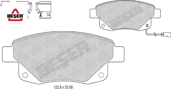 Fren Balatasi Arka Transit V347 2.2 Tdci Fişli resmi