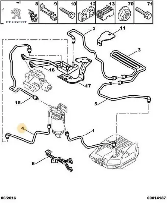 Yakit Hortumu Peugeot 1579.GX resmi
