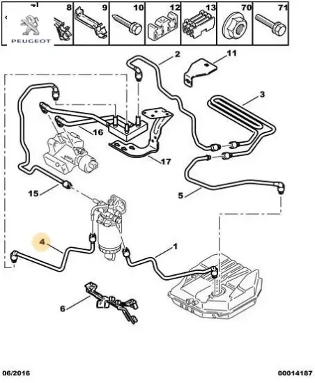 Yakit Hortumu Peugeot 1579.GX resmi