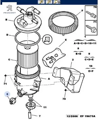 Mazot Geri Dönüş Sensörü Partner Dw10td Peugeot  1913.16    1913.16 resmi