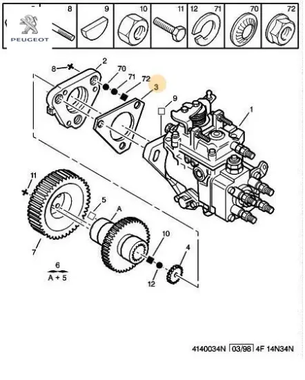 Mazot Pompa Oring Lastiği Peugeot  1925.47    1925.47 resmi