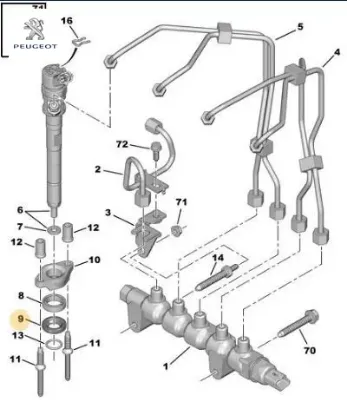Enjektör Contasi   307-407-partner 1.6hdi resmi