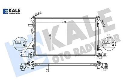 Radyatör Master Iii-movano 2.3dci (10+) Kale Radyatör  214005447R/ 214107641R/ 214107   347255 resmi