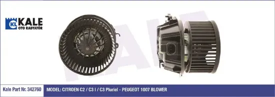 Kalorifer Motoru 1007-c2-c3 Ii-pluriel 1.4-1.6hdi resmi