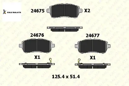 Ön Fren Balatasi  Fiesta Vi-mazda Ii-swift 08-> resmi