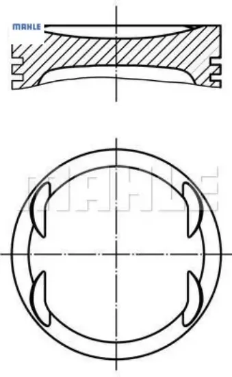 Piston Segman 86.00mmstd.306-xsara 2.0 16v/xu10j4 resmi