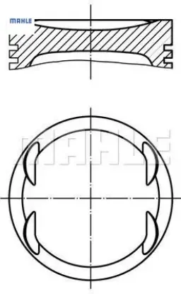Piston Segman 86.00m+0,60 306-xsara 2.0 16v/xu10j4 resmi