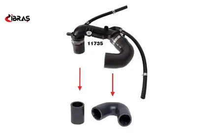 Turbo Borusu Hortumu  Kangoo Ii-clio Ii/iii 1.5 Dci Ibras  8200770644/ 8200248529/ 820024   11758 resmi