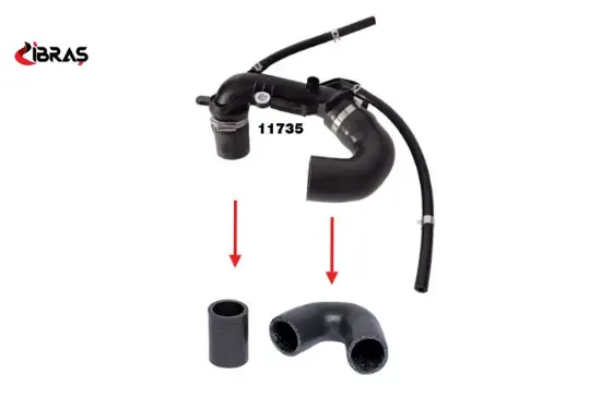 Turbo Borusu Hortumu  Kangoo Ii-clio Ii/iii 1.5 Dci Ibras  8200770644/ 8200248529/ 820024   11758 resmi