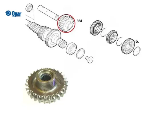 Geri Vites Dişlisi 27 Diş Ducato 2.3jtd Opar  2370.76 resmi