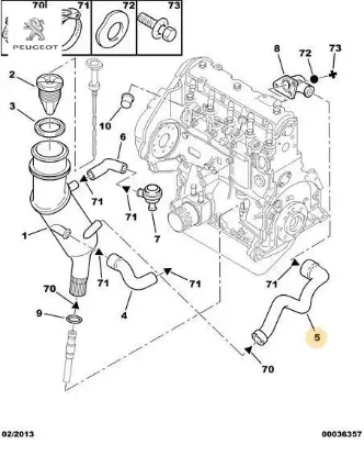 Yag Hortumu Peugeot    CITROEN, PEUGEOT 1180.C1 resmi