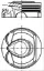 Piston+segman 0.50 77.00mm Psa 208-308-508-3008-c4 08->14 Mini N14 resmi