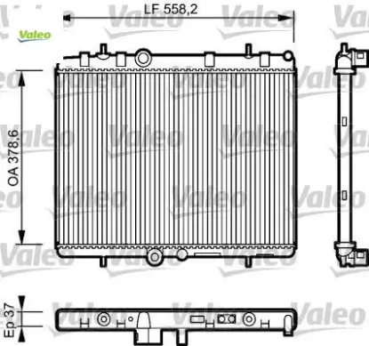 Su Radyatoru 407-c5 Ii-c5 Iii Ew10a-(2.0 16v) resmi