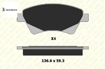 Ön Fren Balatasi Megane Ii-kangoo-scenic Ii 1.9dci resmi