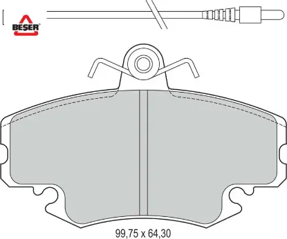 Ön Fren Balatasi R-9 E.m-megane-clio Ii-iii-logan resmi