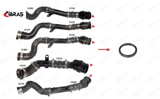 Turbo Borusu Contasi Plastik Boru Hariç Duster Logan Ii Citan Qashqai Ii Clio Iv Megane Iii Iv Ibras  144602760R/ 144600835R/ 144606   11013 resmi