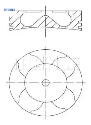 Piston Segman 73,70mm+0,50  206-c3 1.4 16v /dv4ted resmi