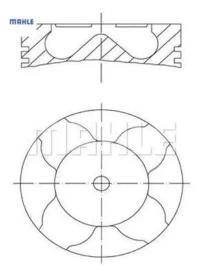 Piston Segman 73,70mm+0,50  206-c3 1.4 16v /dv4ted 8771782050000G/ 0628.N8/ 41120 resmi