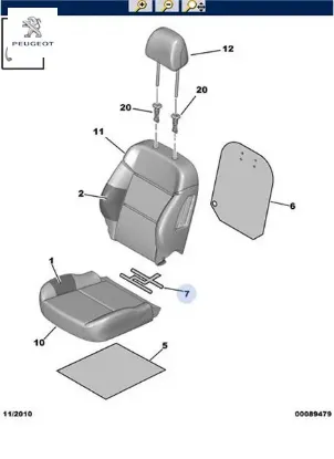 Koltuk Isitma Sensörü Peugeot 8906.GL resmi