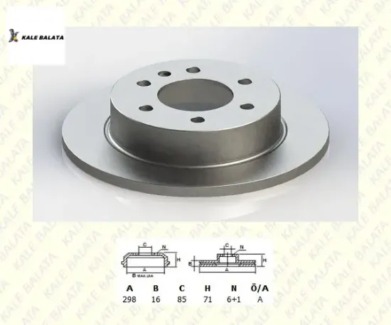 Arka Fren Disk Aynasi 298mm Crafter-sprinter 06-> resmi