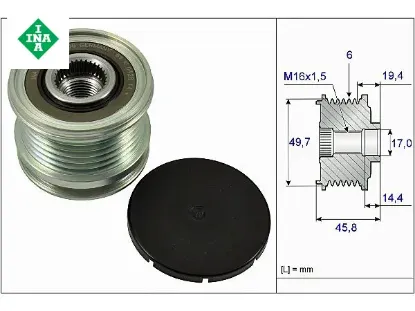 Alternatör Kasnaği (rulmanli) Mb Sprinter-vito-viano-c Seri(w204-c220-c204)-glk Seri (x204) resmi