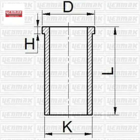 Motor Gömleği 76,50mm+0,50mm  Clio-kangoo 1.5dci resmi