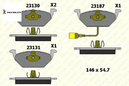 Fren Balatasi Ön   Bora-caddy-golf 98-09 resmi