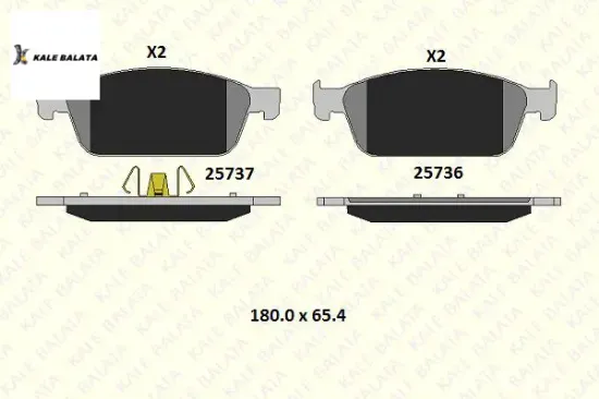 Ön Fren Balatasi Focus Iii-kuga Ii-connect 14-> resmi