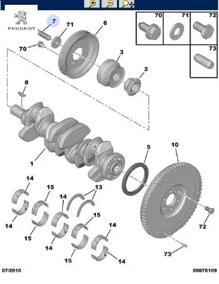 Volant Civatasi Peugeot  3M5Q6A345AA/   PEUGEOT, CITROEN 0516.60 resmi