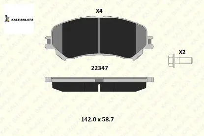 Ön Fren Balatasi Renault Megane Iv Hb 15:. resmi