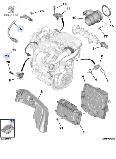 Eksantrik Kaptörü 207-308-5008-focus Euro5 Dv6 resmi