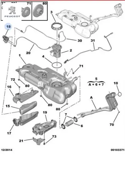Partikül Filtre Pompasi 207 208 301 Partner Tepee resmi
