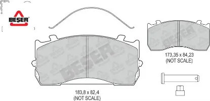 Ön/arka Fren Balatasi Atak-sultan-man Tgl 12.180 resmi