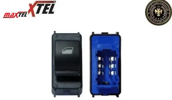 Cam Açma Düğmesi Arka 6fiş Mavi  301 12-> resmi